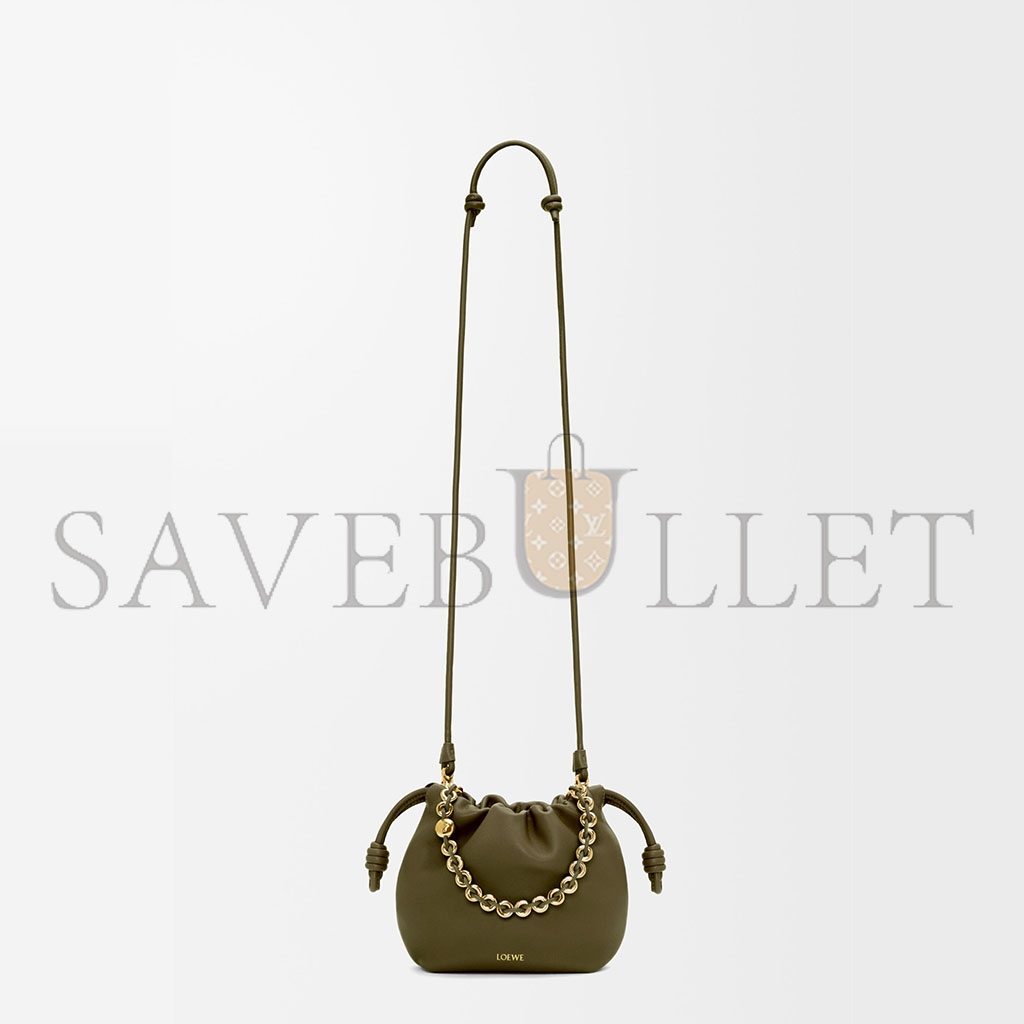 LOEWE MINI FLAMENCO PURSE BAG IN MELLOW NAPPA LAMBSKIN 0011091758 (23*17*5.5cm)